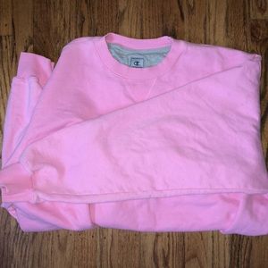 Vintage oversized pink champion crew neck
